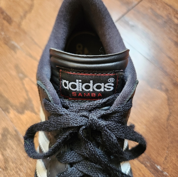 Adidas Black Kids Samba Indoor Soccer Shoes Size 2 - Picture 10 of 11
